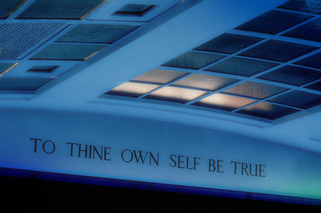 "To Thine Own Self Be True" - Conway Hall, London